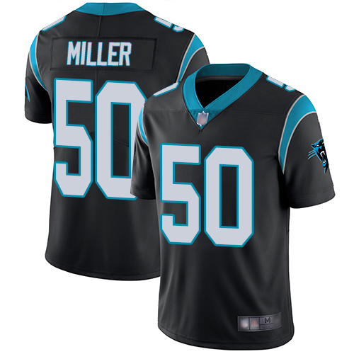 Carolina Panthers Limited Black Men Christian Miller Home Jersey NFL Football #50 Vapor Untouchable->carolina panthers->NFL Jersey